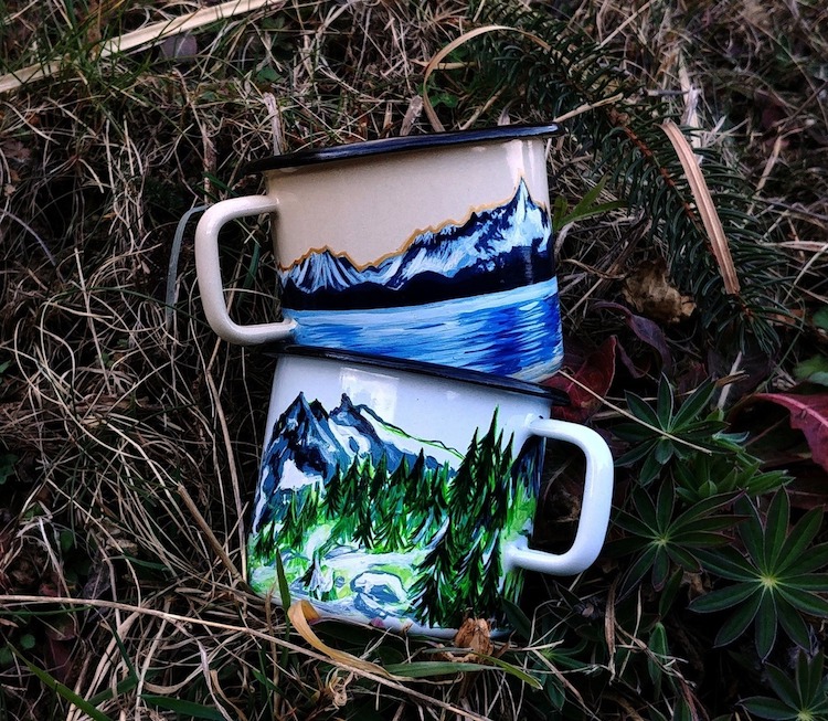 Animal Ceramic Mugs by SheWolfka