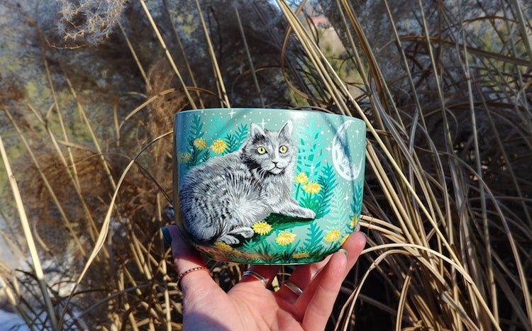 Animal Enamel Mugs by SheWolfka