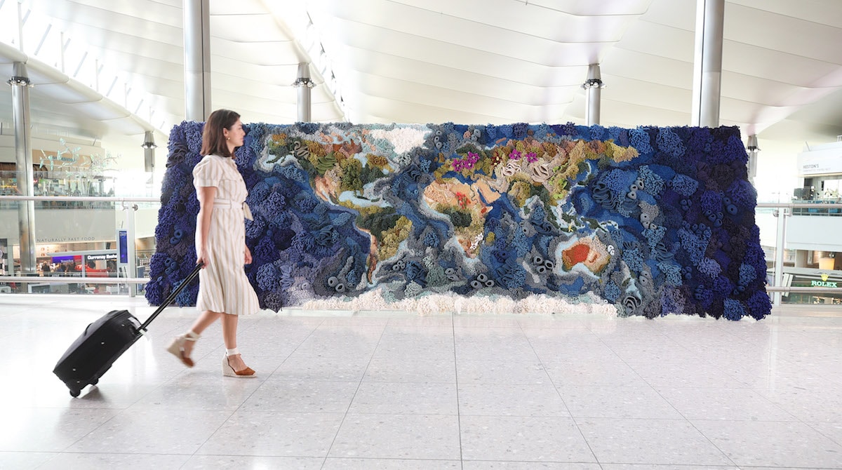 arte en aeropuertos por Vanessa Barragão