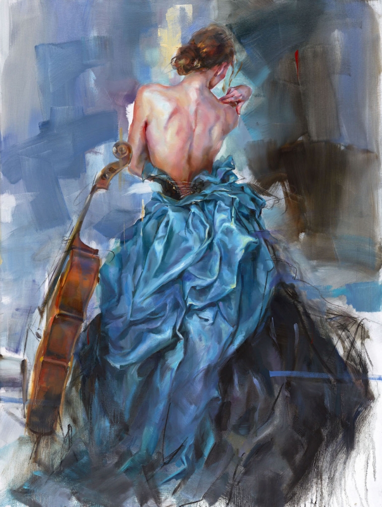 Modern Romanticism Paintings Capture The Elegance Of The Female Form   Contemporary Romanticism Art Anna Razumovskaya 10 771x1024 