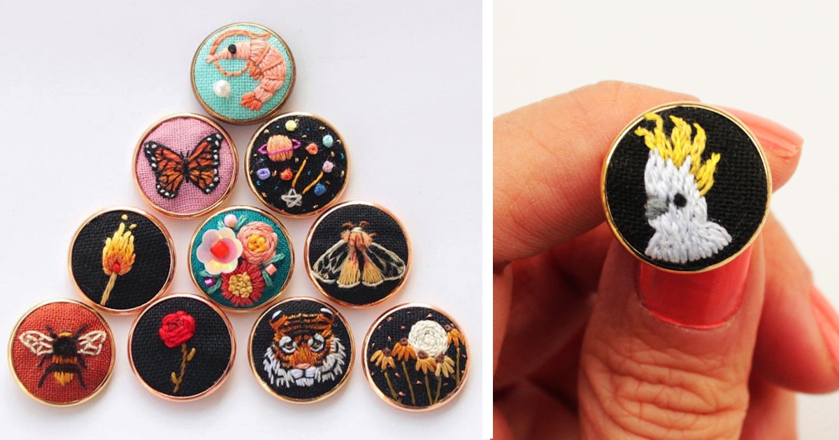 Embroidered Pins Let You Customize Your Clothes Without the Commitment