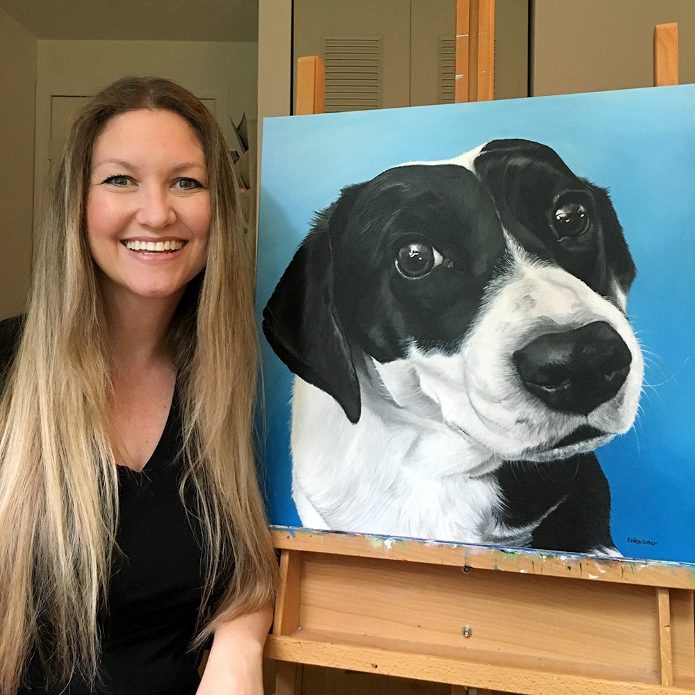 Dog Painting by Studio Eriksdotter