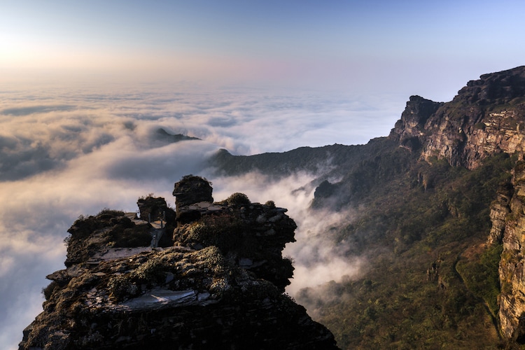 Climb Nearly 9,000 Steps to Take in the Glory of Mount Fanjing in China