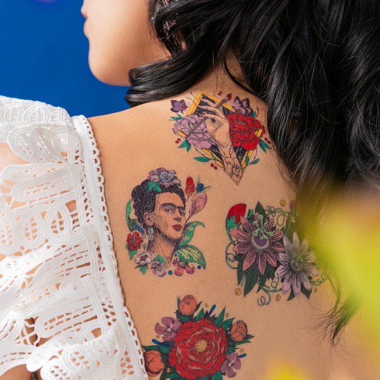 Frida Kahlo Temporary Tattoo Set