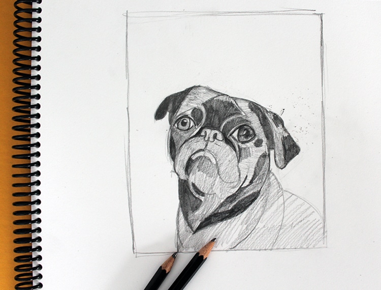 como dibujar un perro