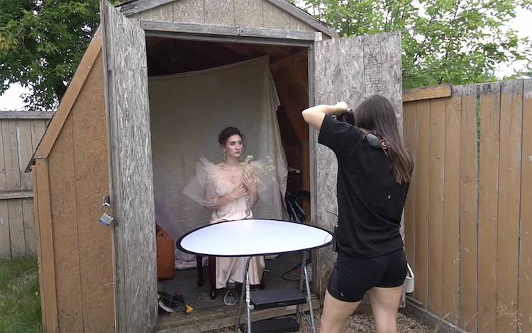 Photographer Creates a DIY Photo Studio Out of a Storage Shed
