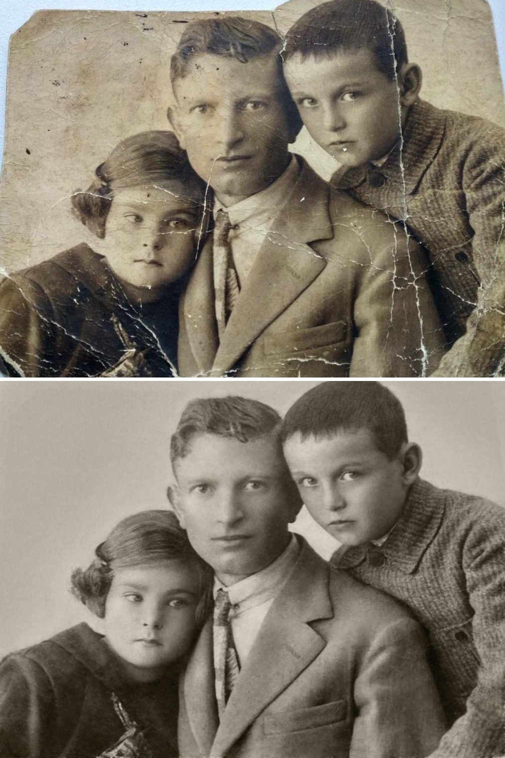 Family Photo Restored by Michelle Spalding