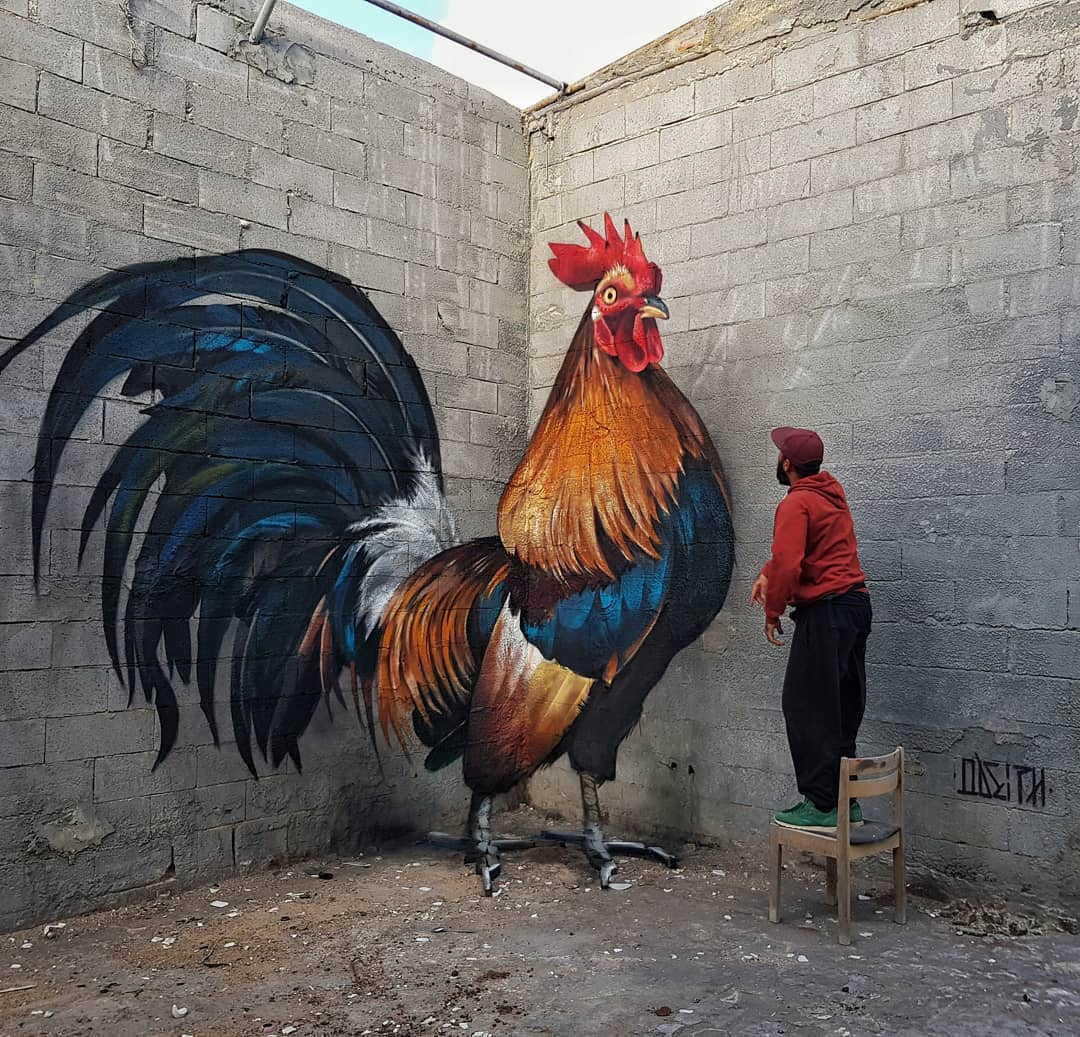 arte urbano de ilusión óptica