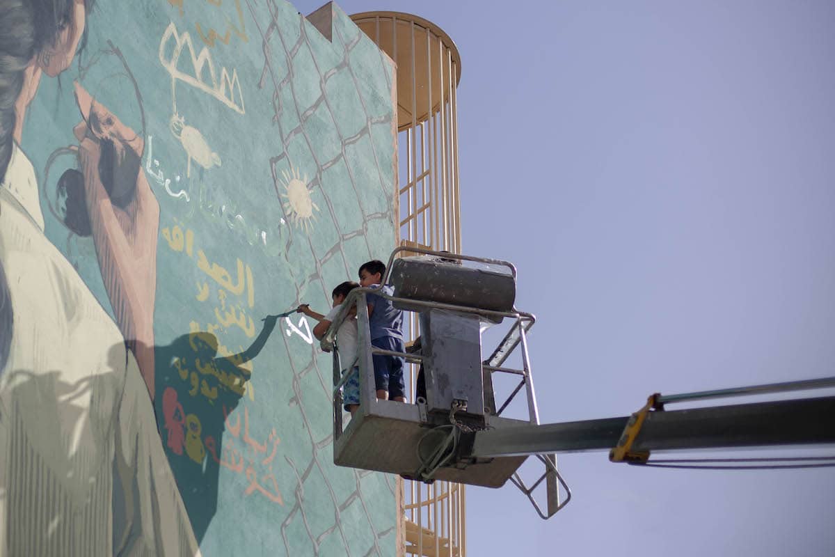 Opening Lines Mural Project in Maine and Iraq 