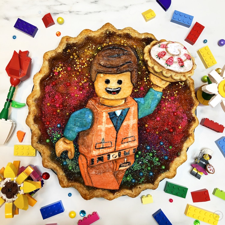 tarta de lego por The Pieous / pastel de lego por Jessica Leigh Clark-Bojin / pay para niños