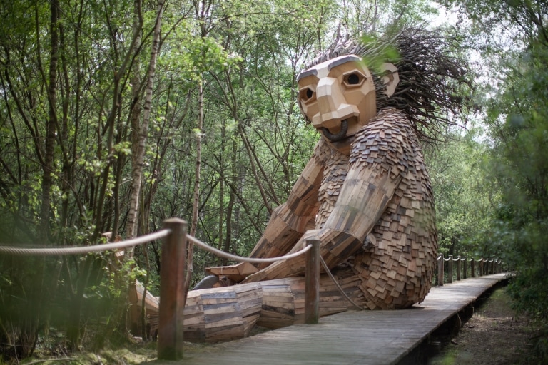 Seven Giant Wooden Trolls to Take Over the Forests of Boom, Belgium