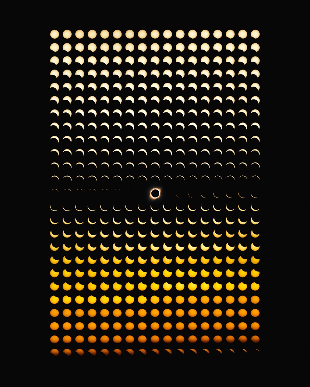 Solar Eclipse Photo Composites by Dan Marker-Moore