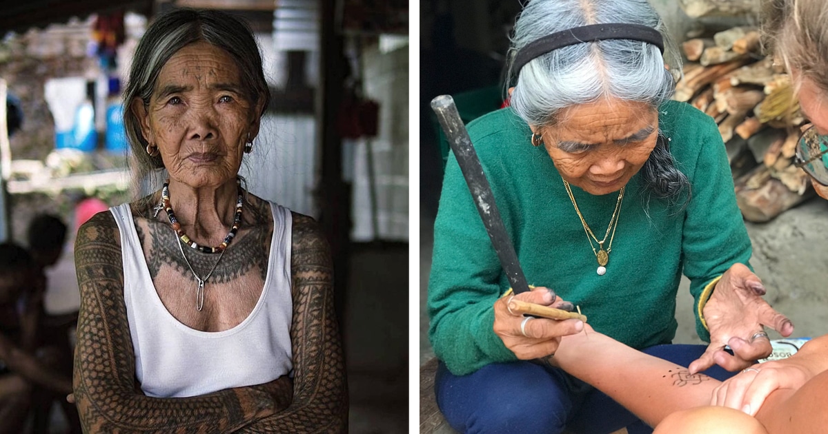 People Flock To Get Tattooed By This 104YearOld Filipino Traditional Tattoo  Artist