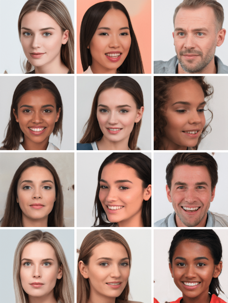 Browse 100,000 AI Generated Faces That Are Free To Use, 60% OFF