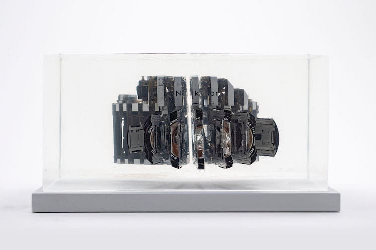 Dissected Camera Sculpture by Fabian Oefner