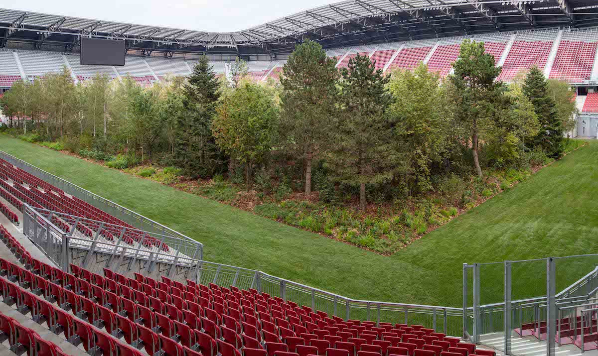 bosque en estadio de austria por Klaus Littmann