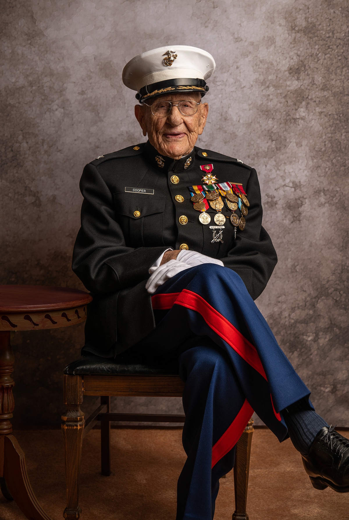 Military Veteran's Portrait by Jeffrey Rease