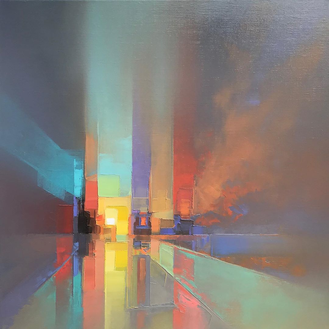 Pinturas abstractas pixeladas por Jason Anderson