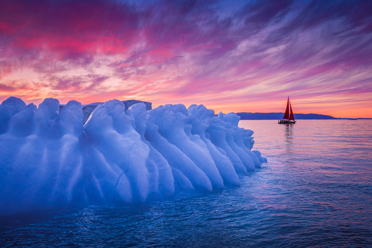 icebergs en Groenlandia por Albert Dros
