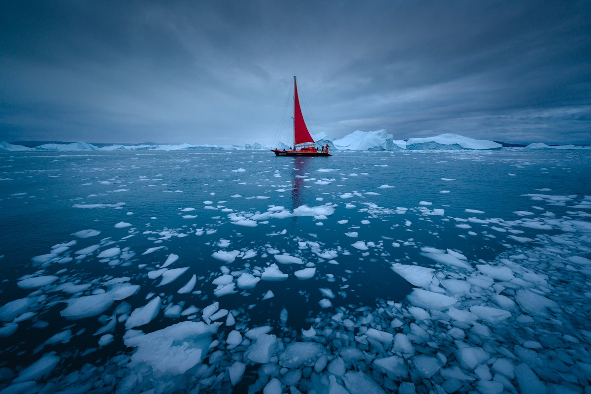 icebergs en Groenlandia por Albert Dros