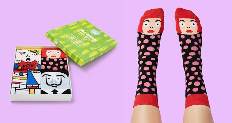 Set de calcetines de artistas modernos