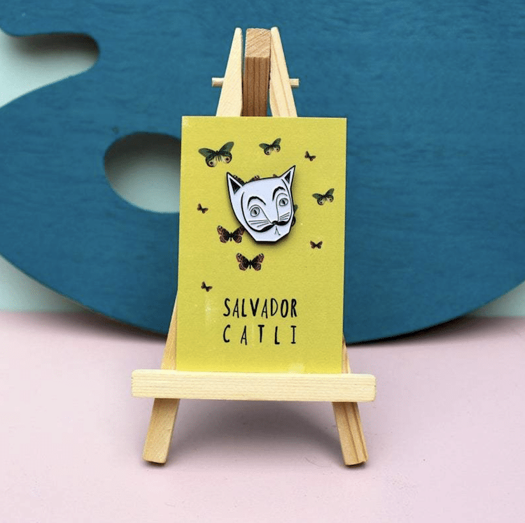 Cat Artist Pins