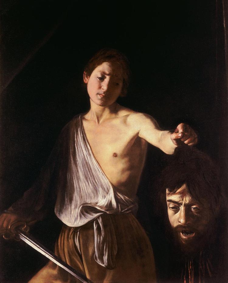 David con la cabeza de Goliat de Caravaggio