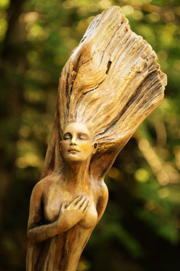 Driftwood Sculpture by Debra Bernier