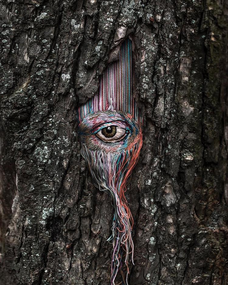 Tree Embroidery by Diana Yevtukh