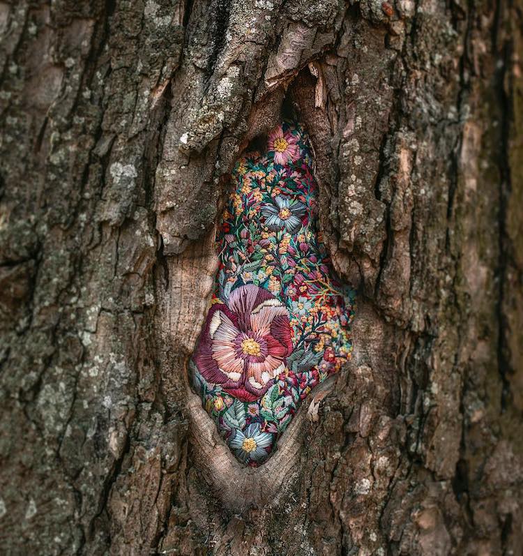 Tree Embroidery by Diana Yevtukh