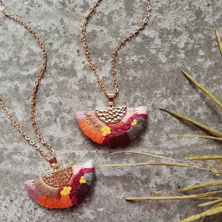 Embroidery Jewelry by Thursday CraftLove
