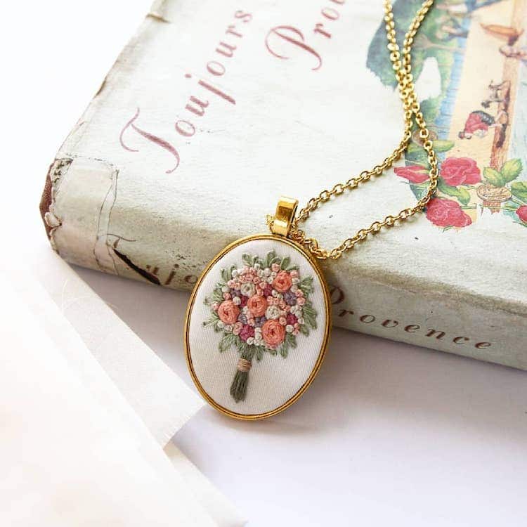 Embroidery Jewelry by Thursday CraftLove