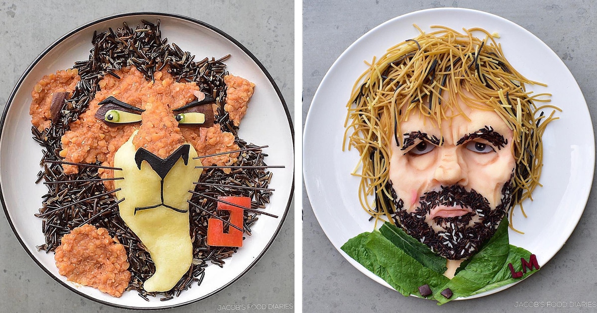 Mom Makes Art of Out Food Featuring Iconic Characters in Pop Culture