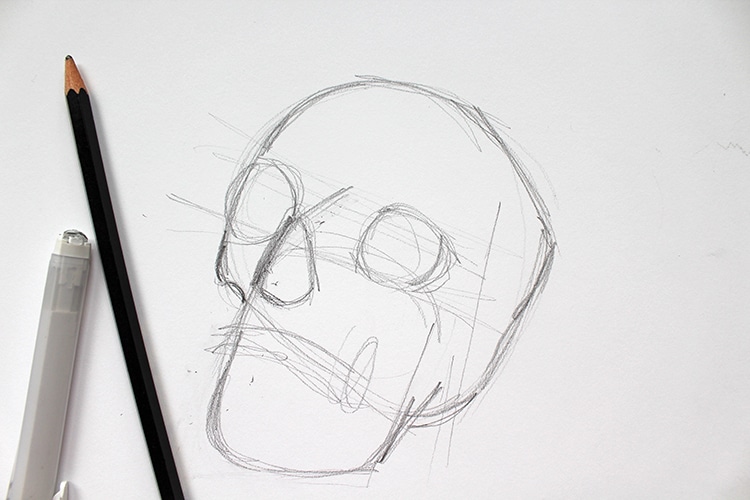 How to Draw a Skull Step by Step