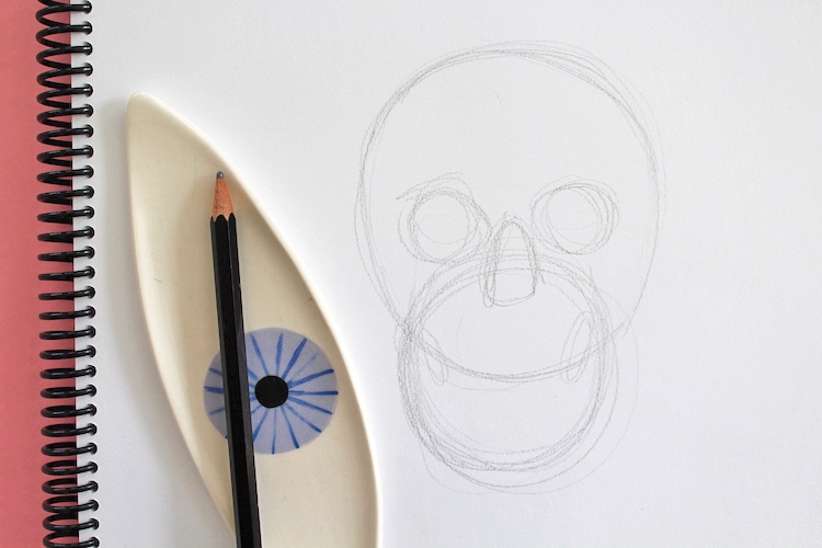  como dibujar una calavera