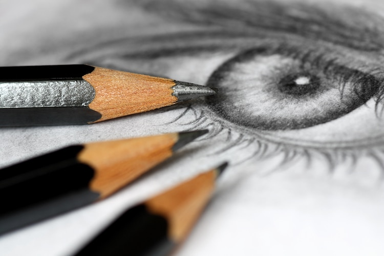 drawings of eyes in pencil