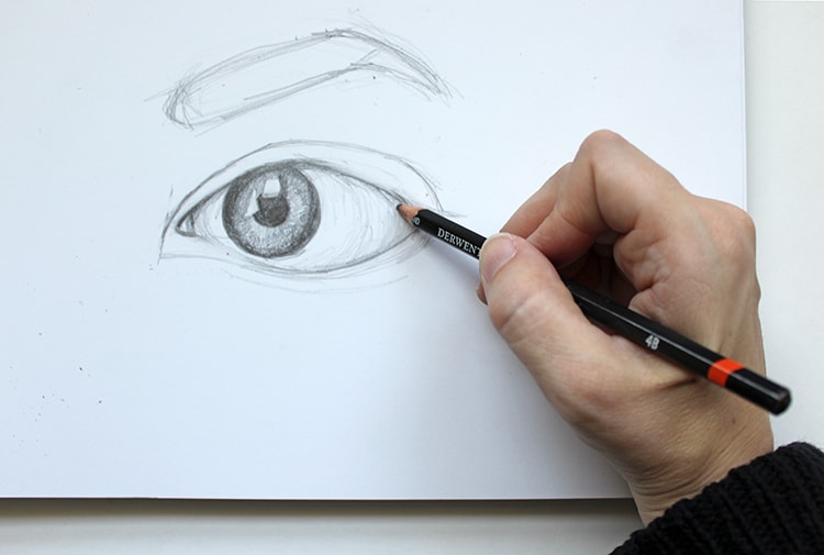 Cómo dibujar ojos a lápiz