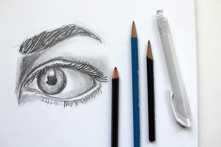 Cómo dibujar ojos paso a paso