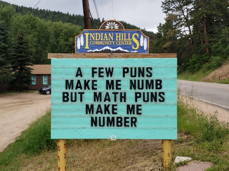 Man Continues to Add Punny Dad Jokes to Famous Roadside Sign