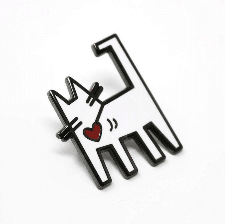 Keith Haring Cat Pin