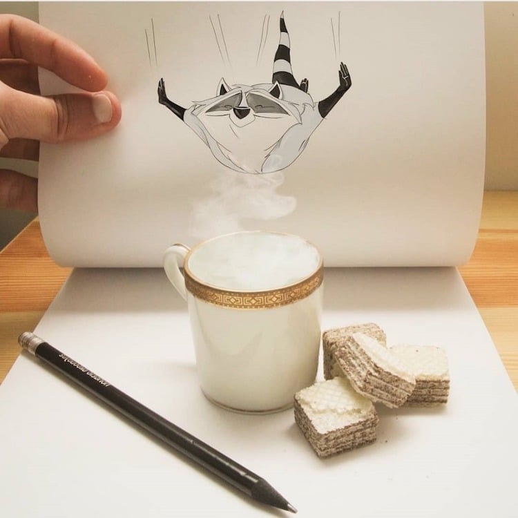 Optical Illusion Drawings by Luigi Kemo Volo