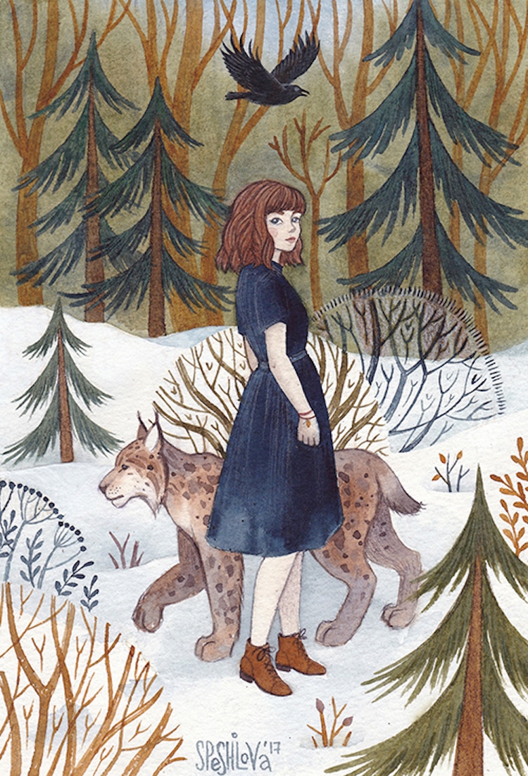 Ilustraciones de cuento de hadas por Anna Speshilova