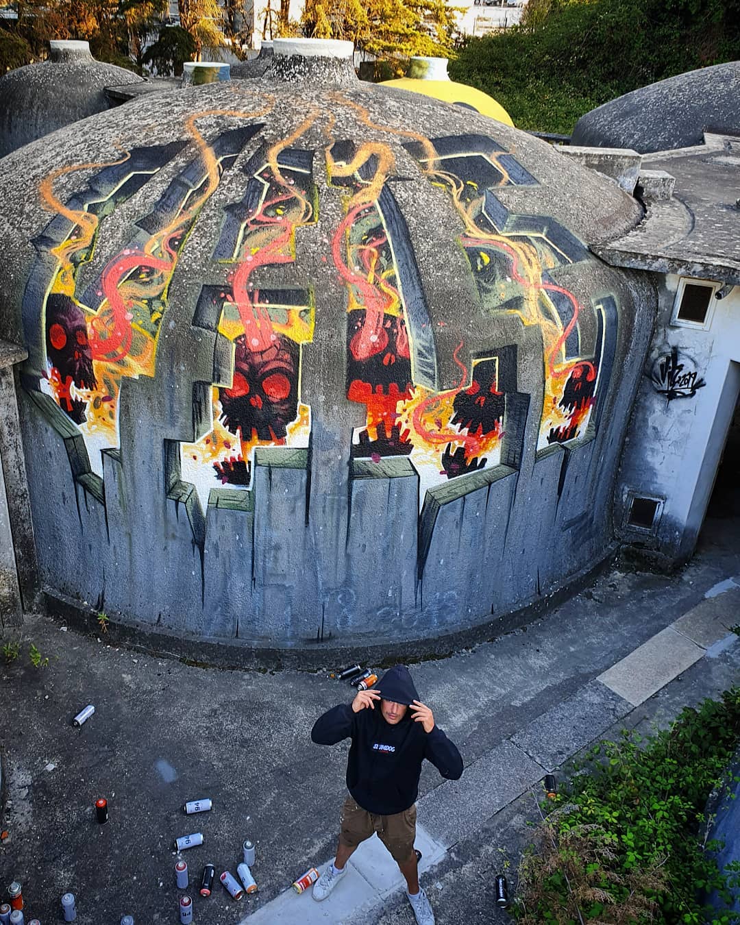 Impressive Painted Illusions by Portuguese Graffiti Artist Vile