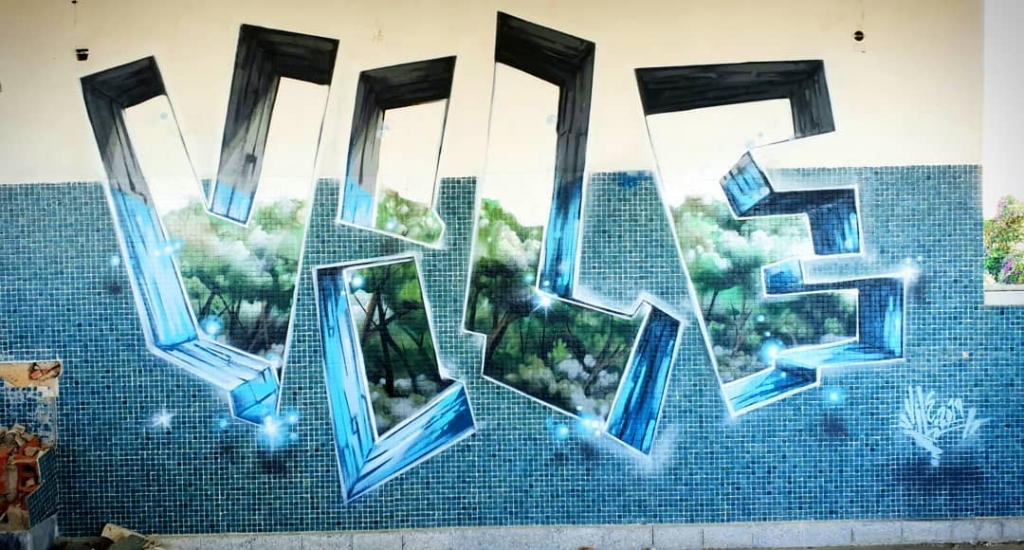 Impressive Painted Illusions by Portuguese Graffiti Artist Vile