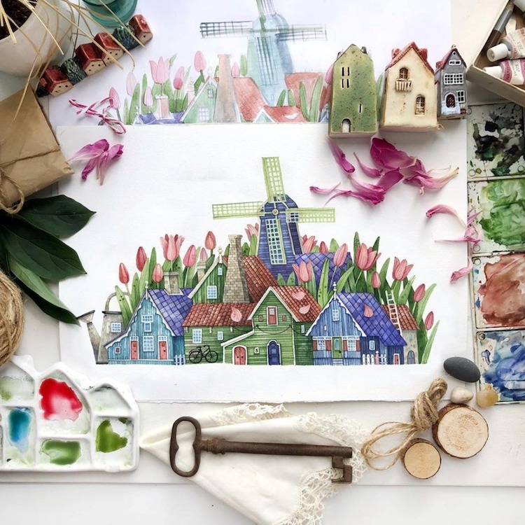 Watercolor Illustrations by Tonia Tkach