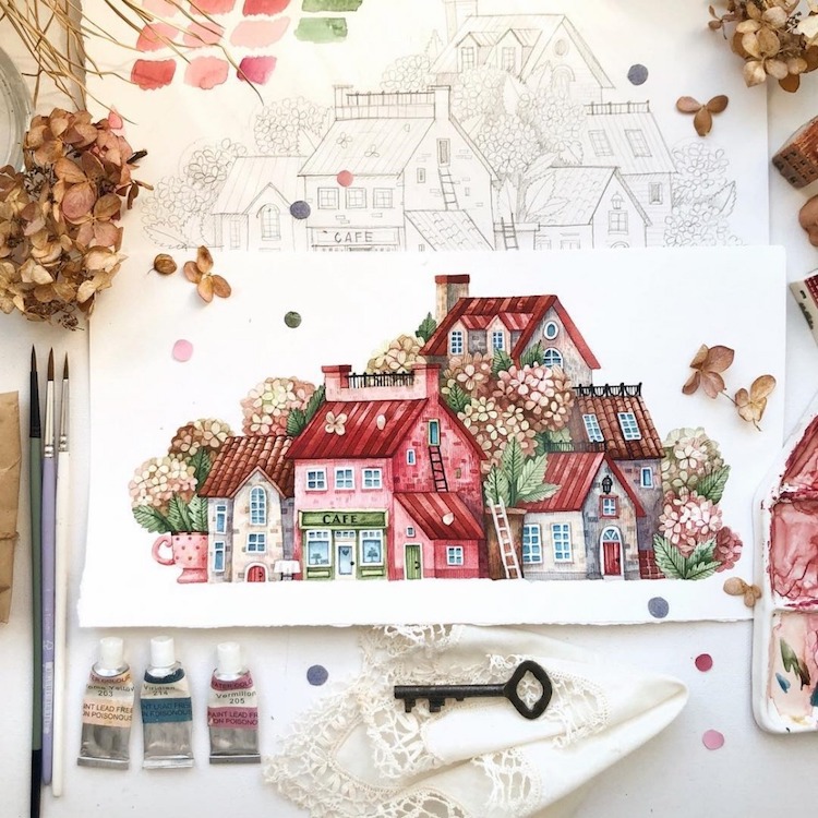Watercolor Illustrations by Tonia Tkach