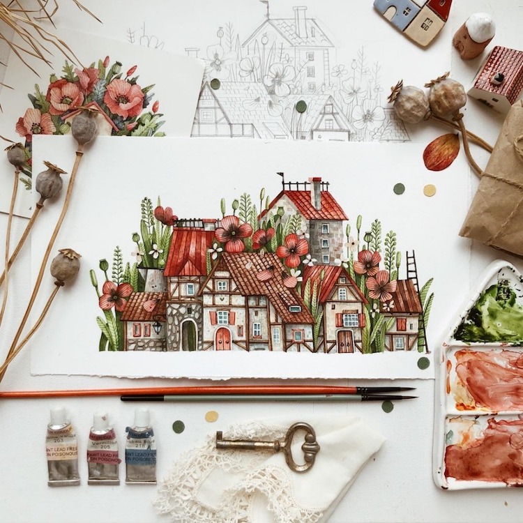 Watercolor Illustrations by Tonia Tkach