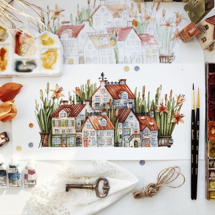 Watercolor Illustrations by Tonia Tkach