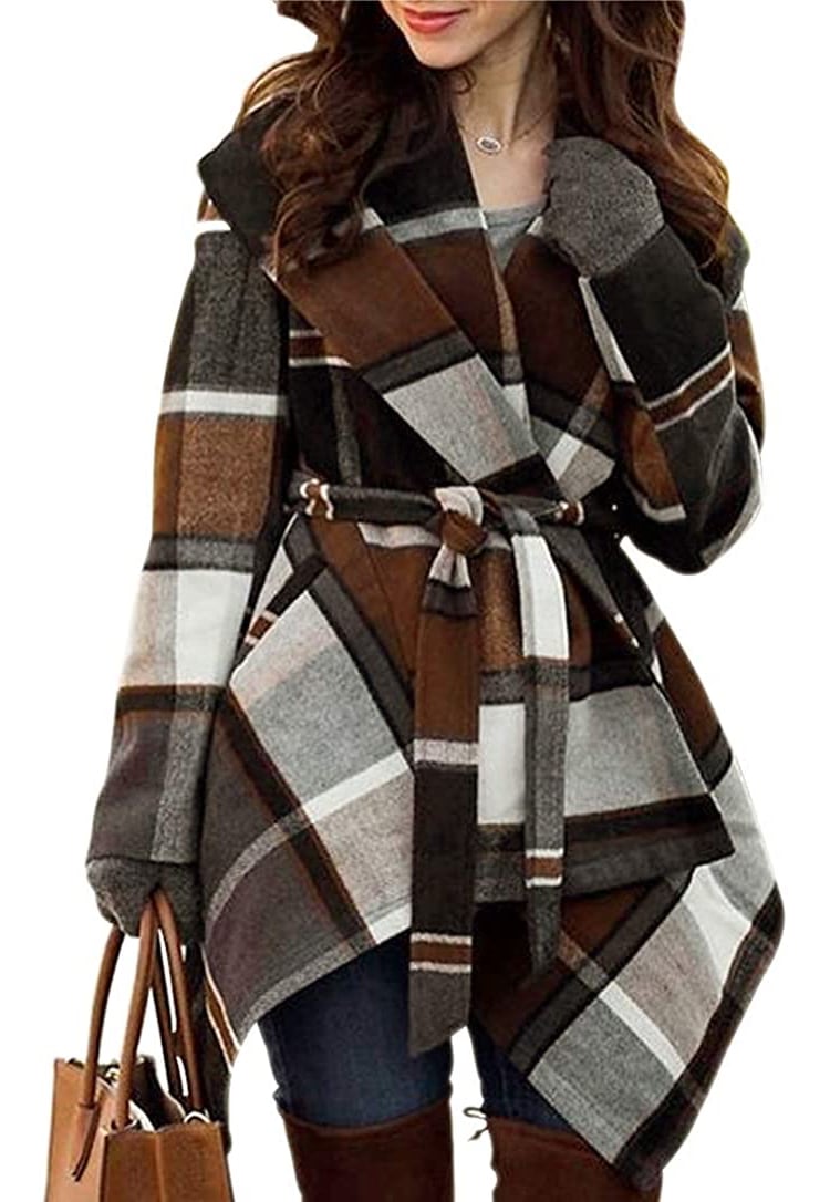 Wool Shawl Coat on Amazon