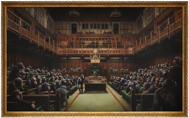 Devolved Parliament by Banksy